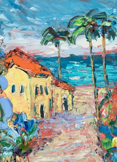 "San Diego Beach Cal…" başlıklı Tablo Vilma Gataveckiene tarafından, Orijinal sanat, Petrol