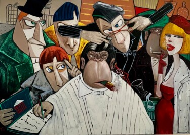 绘画 标题为“Boss” 由Ta Byrne, 原创艺术品, 油