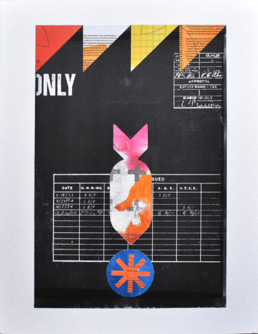 Collages titled "Love missile F1-11" by Manel Villalonga, Original Artwork, Collages