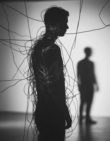 Цифровое искусство под названием "Web 01" - Natalia Erkovich, Подлинное произведение искусства, Изображение, сгенерированное…