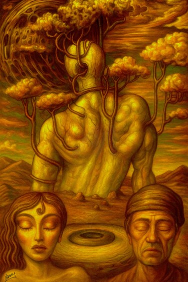 绘画 标题为“Get Rooted” 由Spencer Derry, 原创艺术品, AI生成的图像