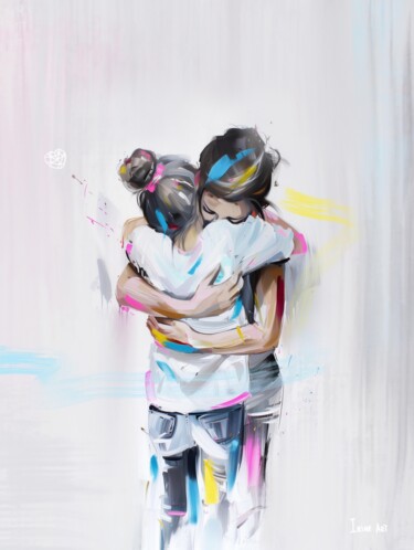 数字艺术 标题为“Safe with You” 由Irine Art, 原创艺术品, 数字拼贴