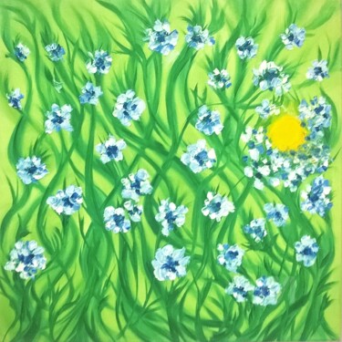 绘画 标题为“VEGETAL 3” 由Constantin Popescu, 原创艺术品, 油 安装在木质担架架上