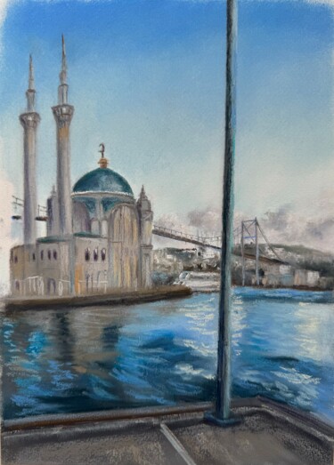 绘画 标题为“Mosque on the Bosph…” 由Alsu Vagidullina, 原创艺术品, 粉彩