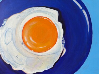 绘画 标题为“Fried egg” 由Elena Koroleva, 原创艺术品, 丙烯
