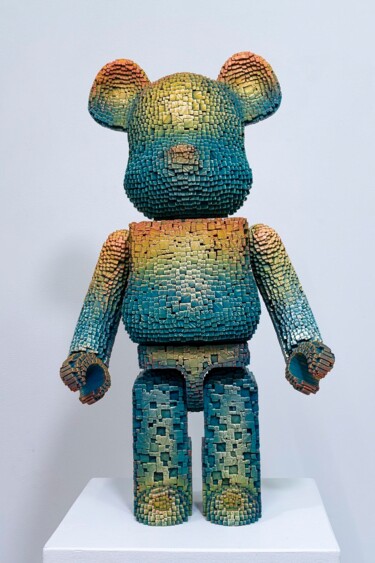 雕塑 标题为“Bearbrick #8” 由Gil Bruvel, 原创艺术品, 木