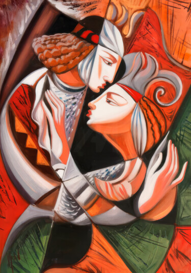 绘画 标题为“Dance” 由Nurgaliy Abdigaliyev, 原创艺术品, 油