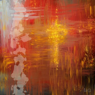 数字艺术 标题为“Structure 20 Red” 由Michael Quarz (MiQ), 原创艺术品, 2D数字工作