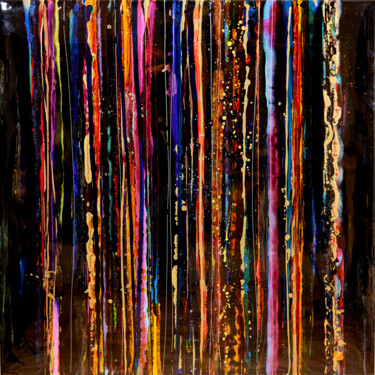 绘画 标题为“Abstract III” 由James Chiew, 原创艺术品, 颜料 安装在铝上