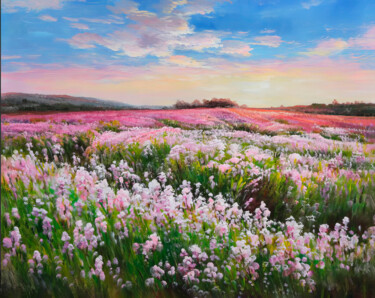 绘画 标题为“Endless Blooms in T…” 由Nurgaliy Abdigaliyev, 原创艺术品, 油