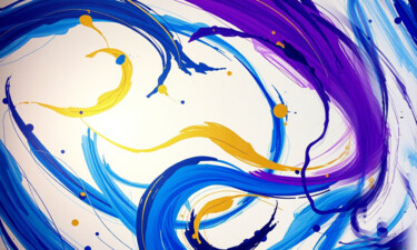 数字艺术 标题为“Colorful abstract a…” 由Pict T Mosb, 原创艺术品, AI生成的图像