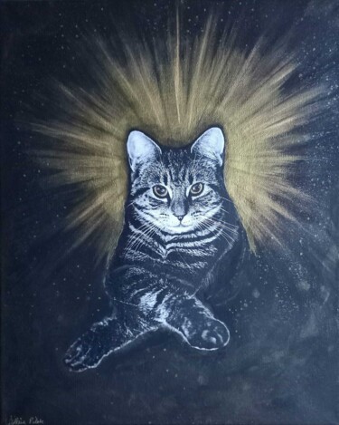 绘画 标题为“Gerda” 由Willène Pilate, 原创艺术品, 丙烯 安装在artwork_cat.上