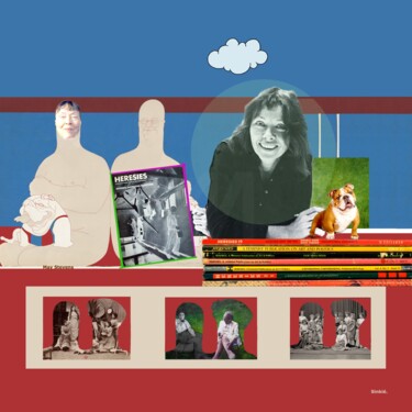 绘画 标题为“Hommage à May Steve…” 由Sinkié., 原创艺术品, 数字拼贴 安装在铝上