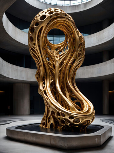 数字艺术 标题为“Hosttrakod Sculptur…” 由Daniel Arrhakis, 原创艺术品, AI生成的图像