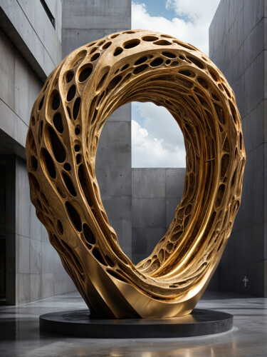 数字艺术 标题为“Hosttrakod Sculptur…” 由Daniel Arrhakis, 原创艺术品, AI生成的图像