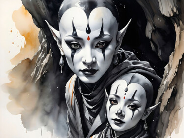 Digital Arts titled "Mime Worlds - Past…" by Daniel Arrhakis, Original Artwork, Digital Painting