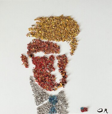 Malarstwo zatytułowany „"Donnie"” autorstwa Dennis Mollemans, Oryginalna praca, Kolaże