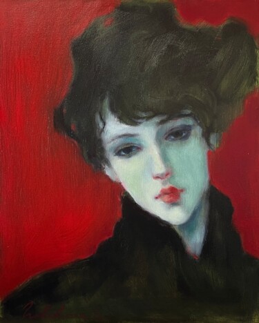 绘画 标题为“In the evening sile…” 由Isolde Pavlovskaya, 原创艺术品, 油 安装在木质担架架上