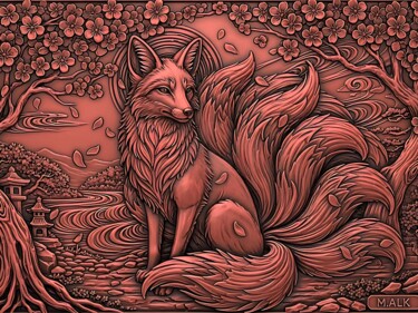 Digital Arts titled "Bronse Kitsune - Ni…" by M Alk, Original Artwork, AI generated image