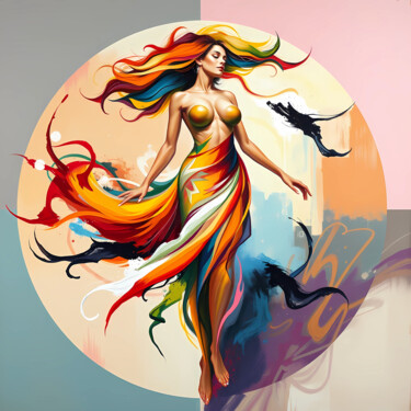 数字艺术 标题为“Colorful woman phot…” 由Pict T Mosb, 原创艺术品, AI生成的图像