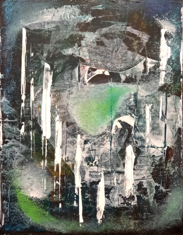 绘画 标题为“Abstract compositio…” 由Igor Mishenev, 原创艺术品, 丙烯 安装在其他刚性面板上