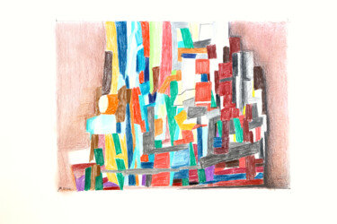 绘画 标题为“LE havre Abstrait N…” 由Patrick Fraysse, 原创艺术品, 铅笔