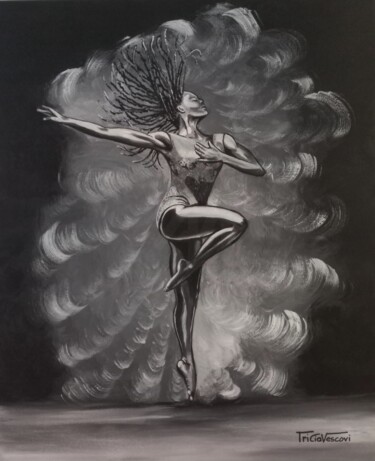 绘画 标题为“La danse du Soleil” 由Patricia Vescovi, 原创艺术品, 丙烯