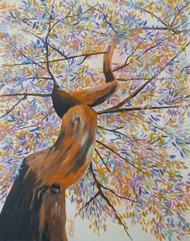 绘画 标题为“Arbre à Souhaits –…” 由Eric Pelleau, 原创艺术品, 丙烯