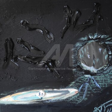 绘画 标题为“Trou de verre et âm…” 由Fabrice Feuillerat, 原创艺术品, 油 安装在木质担架架上