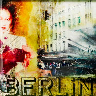Mademoiselle Berlin 绘画 标题为“Mademoiselle Berlin” 由Florence Autelin, 原创艺术品, 丙烯 安装在铝上