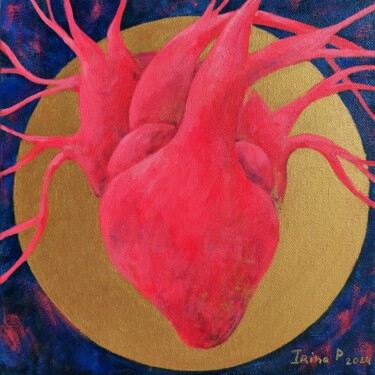 Living heart 绘画 标题为“Living heart” 由Irina Petrova, 原创艺术品, 丙烯 安装在木质担架架上