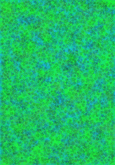 数字艺术 标题为“Parterre de verts -…” 由Pascal Rissac, 原创艺术品, 数字油画