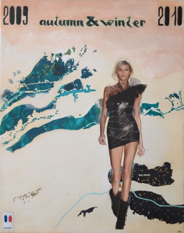 拼贴 标题为“Мода.Сезон 2009-201…” 由Сергей Боголюбов, 原创艺术品, 油