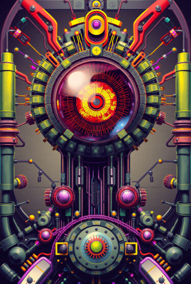 Digitale Kunst mit dem Titel "Dimini" von Kubicol, Original-Kunstwerk, Digitaldruck