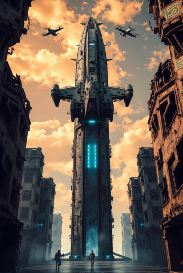 Arte digitale intitolato "Ground Six" da Kubicol, Opera d'arte originale, Stampa digitale