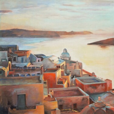 "Santorini Magic 4" başlıklı Tablo Sokratis Evgenidis Sokratis Evgenidis tarafından, Orijinal sanat, Akrilik