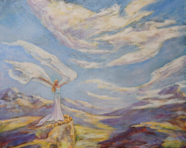 Myrrh. Freedom — Art of Inner Support | Emotional Healing 绘画 标题为“Myrrh. Freedom — Ar…” 由Sasha Tovstik, 原创艺术品, 丙烯