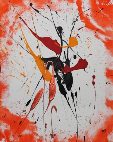 Danseuse espagnole 绘画 标题为“Danseuse espagnole” 由Damien Berrard, 原创艺术品, 丙烯 安装在木质担架架上