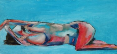 绘画 标题为“N°2” 由Bruno Leblais, 原创艺术品, 油 安装在木板上