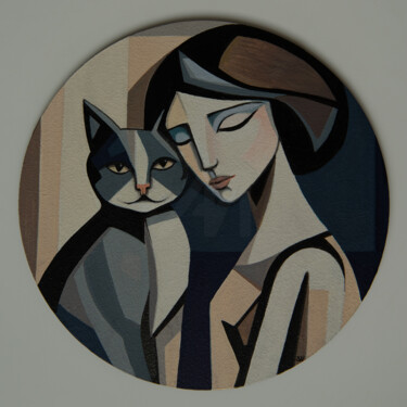 Peinture intitulée "Ten lives" par Svetlana Nikitina, Œuvre d'art originale, Acrylique Monté sur Autre panneau rigide