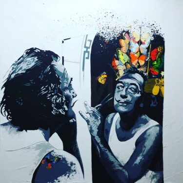 绘画 标题为“HOMAGE A DALI " La…” 由François Poulat, 原创艺术品, 丙烯 安装在木质担架架上