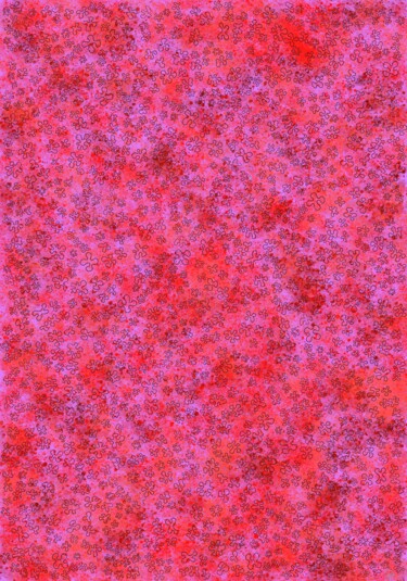 数字艺术 标题为“Parterre de rouges…” 由Pascal Rissac, 原创艺术品, 数字油画