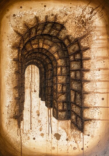 Transition Painting titled "Transition" by Andreja Panič Omahna, Original Artwork, Chalk
