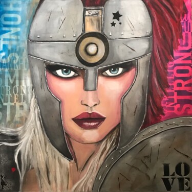 ATHENA II 绘画 标题为“ATHENA II” 由Heike Schröder, 原创艺术品, 丙烯 安装在木质担架架上