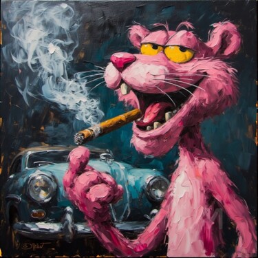 绘画 标题为“Smoke Pink No.3” 由Skylor Timeless, 原创艺术品, 数字油画