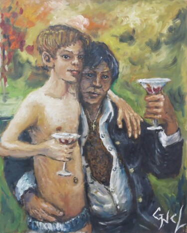 绘画 标题为“Cheers” 由Giorgos Nicolaou (Gncl), 原创艺术品, 油