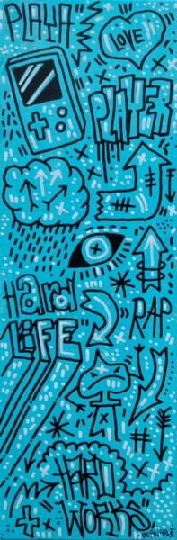 绘画 标题为“Playa 2025” 由Alexis Bernardi, 原创艺术品, 丙烯 安装在木质担架架上