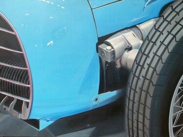 绘画 标题为“Bolide GORDINI COUR…” 由Gilbert Duchamp, 原创艺术品, 丙烯 安装在木质担架架上