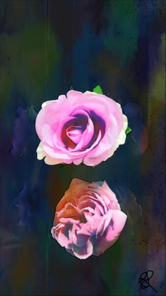 摄影 标题为“Au nom de deux roses” 由Emma Laflute, 原创艺术品, 操纵摄影