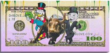 Peinture intitulée "Dollar Money Flow" par Dr8love, Œuvre d'art originale, Acrylique Monté sur Châssis en bois